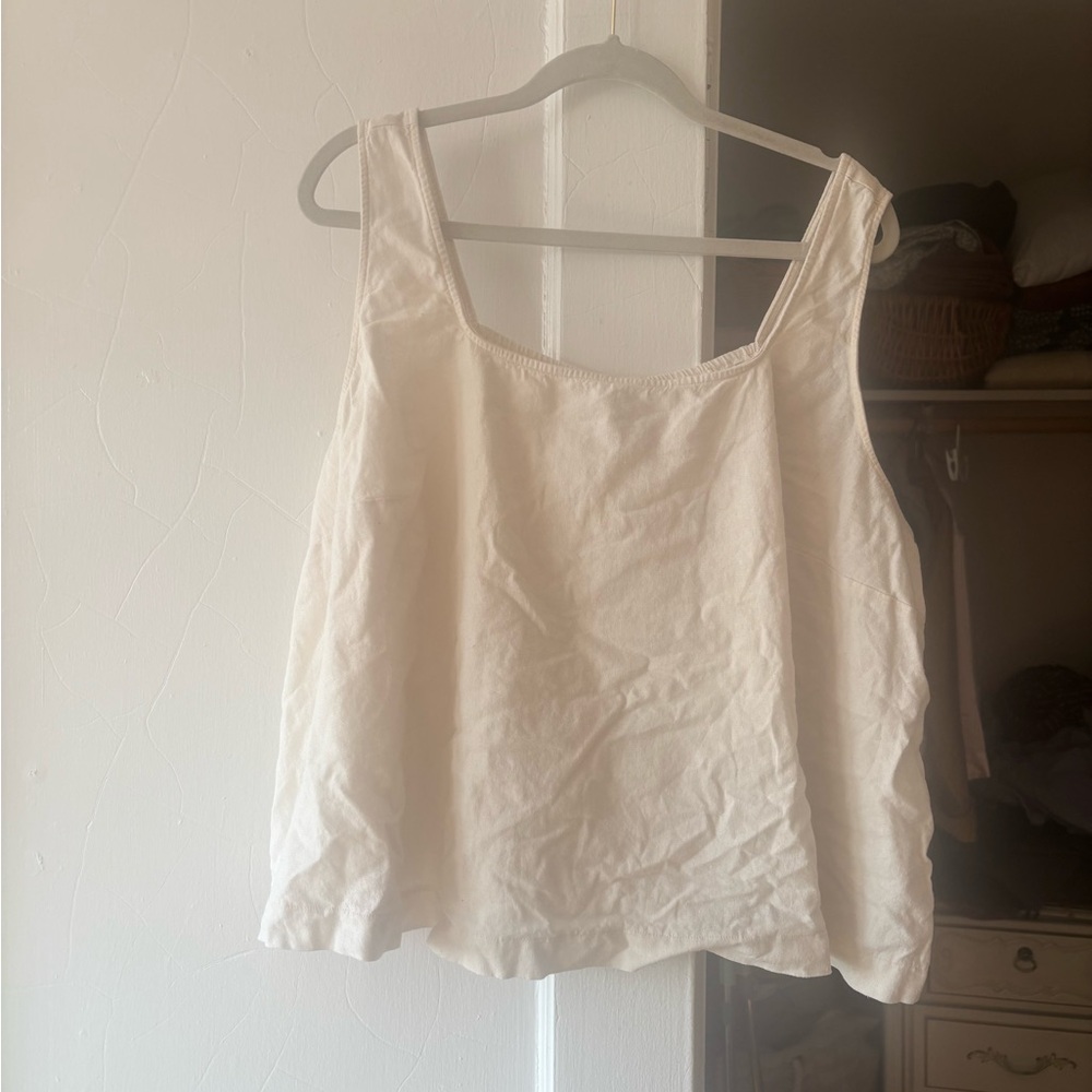Ava & Viv Women's Cream Tank Top